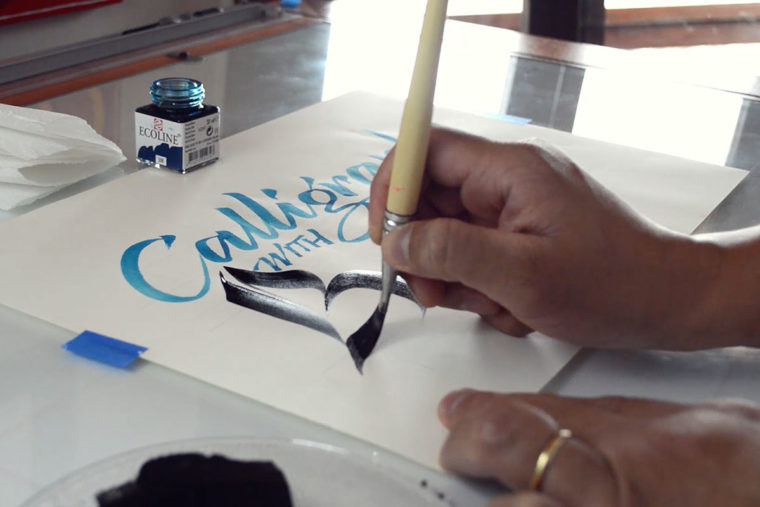 Calligraphy with Brush 4