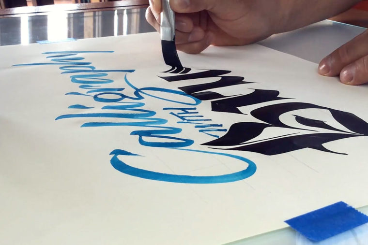 Calligraphy with Brush 5